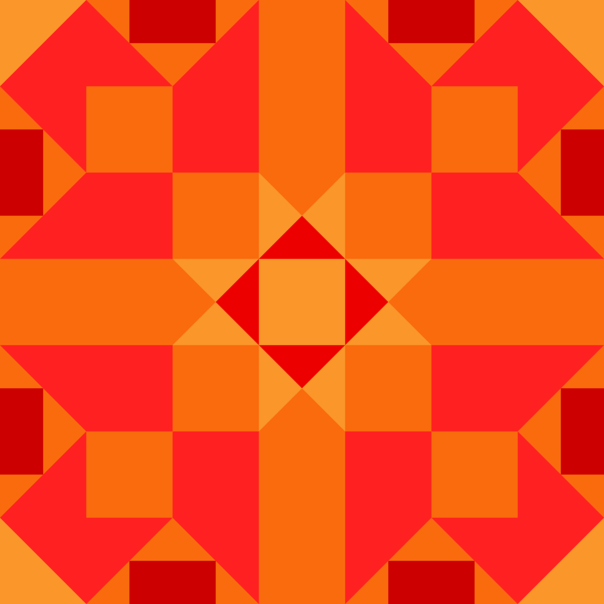 Geometric Pattern: Canterbury: Moderna / Red Wolf