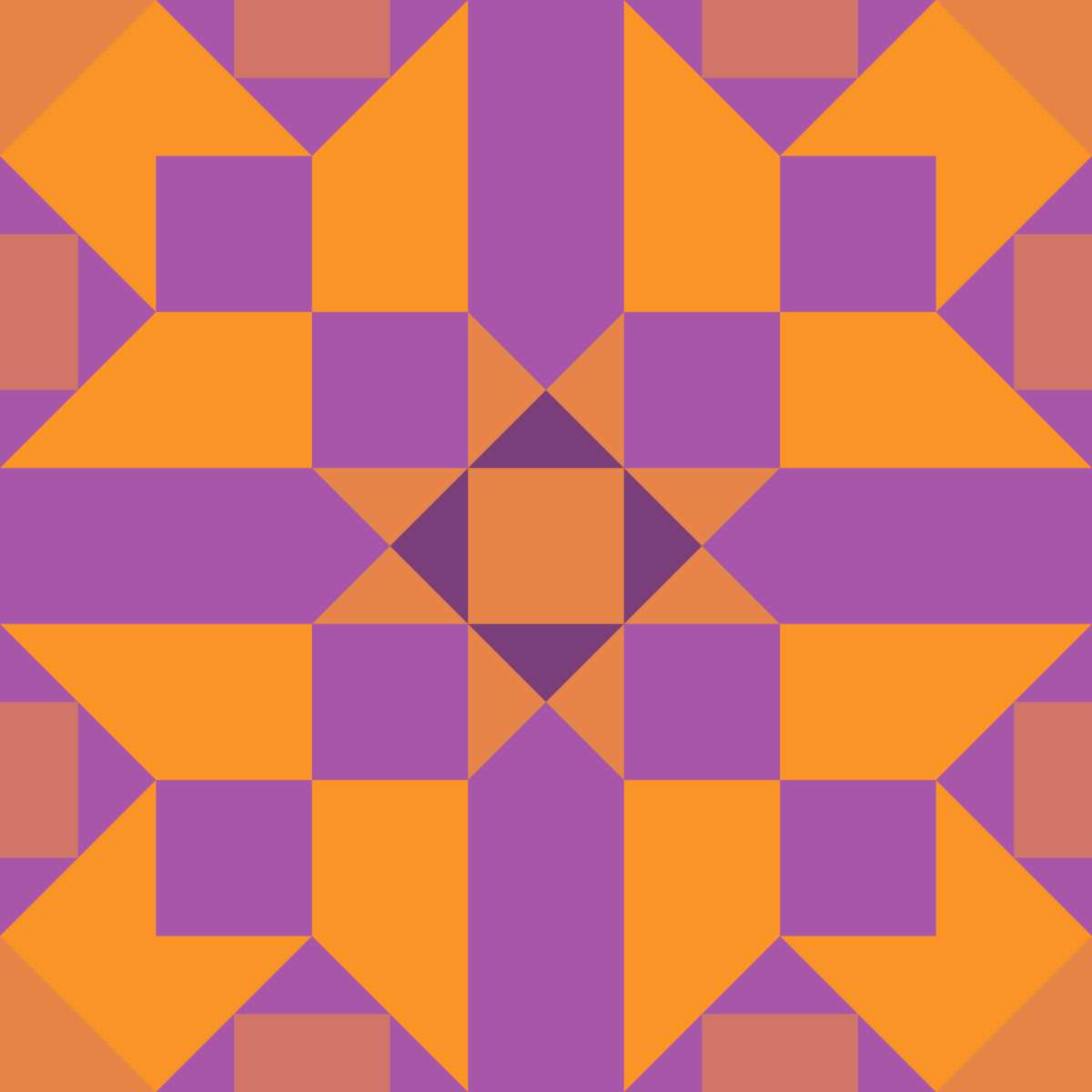 Geometric Pattern: Canterbury: Moderna / Red Wolf