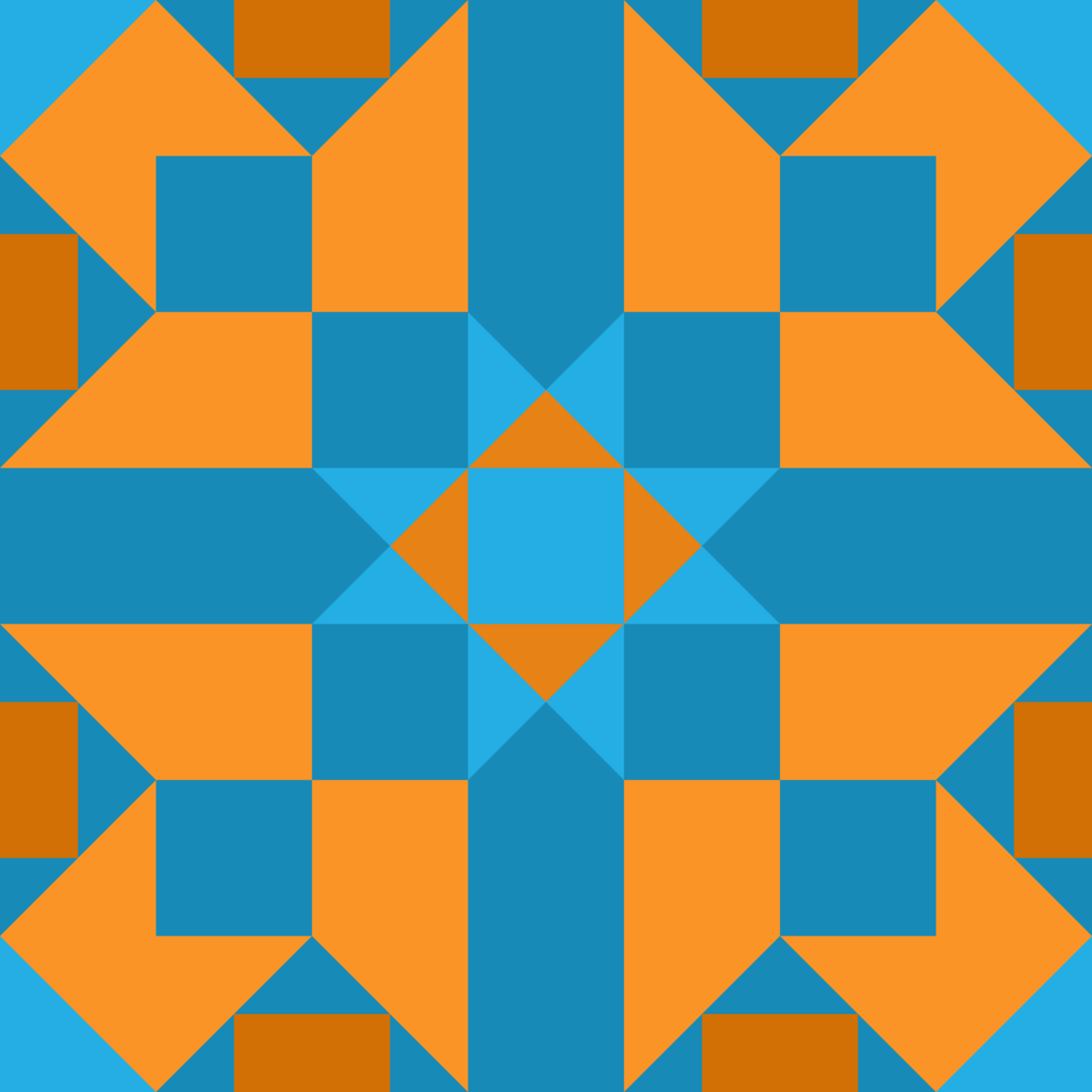 Geometric Pattern: Canterbury: Moderna / Red Wolf