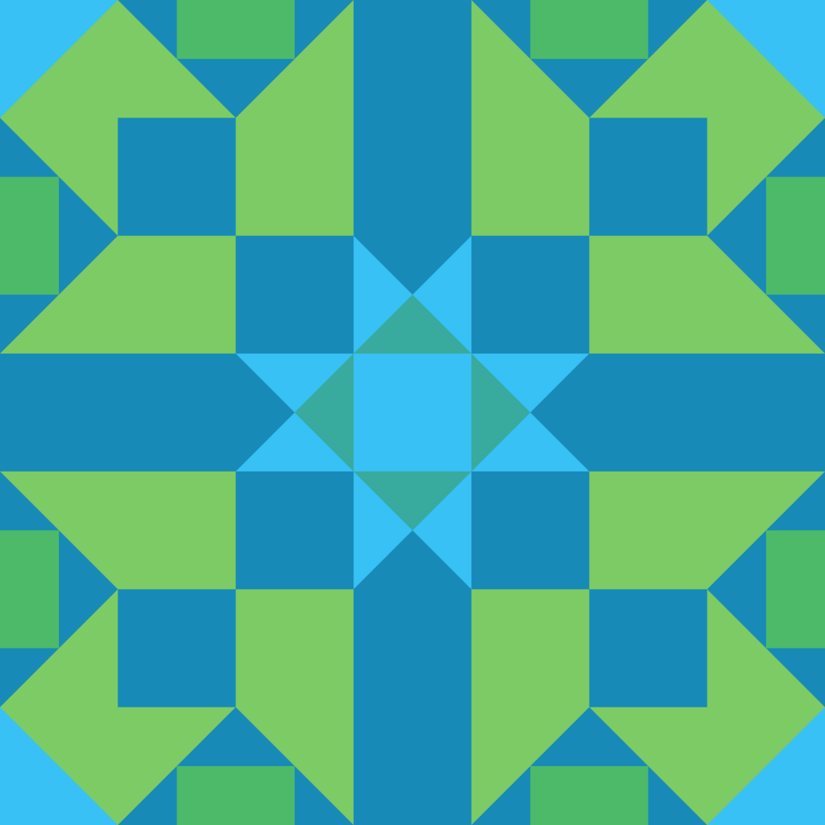Geometric Pattern: Canterbury: Moderna / Red Wolf